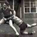 Colin Hampson tackled by Alan Gregg