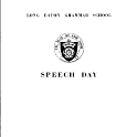 Speech Day Feb 1964