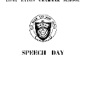 Speech Day Feb 1966 Front Cover
